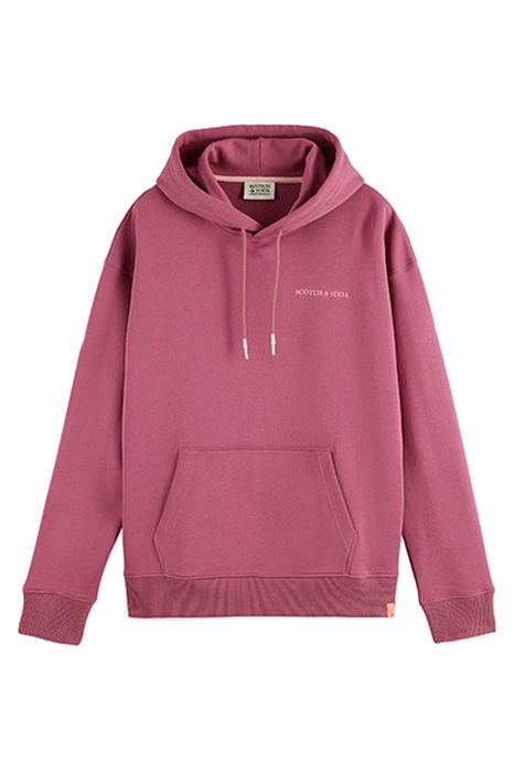 UNISEX HOODIE IN ORGANIC COTTON DAHLIA 1