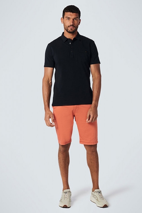 SHORT CHINO GARMENT DYED TWILL STRETCH PAPAYA 3