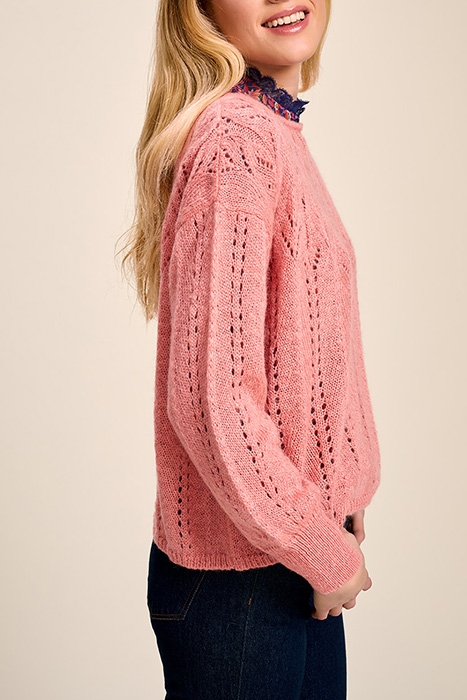TRENT - MELBA JUMPER IN FANCY OPENWORK KNITWEAR 4