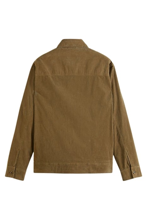 FINE CORDUROY OVERSHIRT KHAKI 2