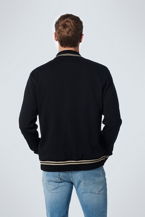 SWEATER FULL PRESSBUTTON BLACK 2