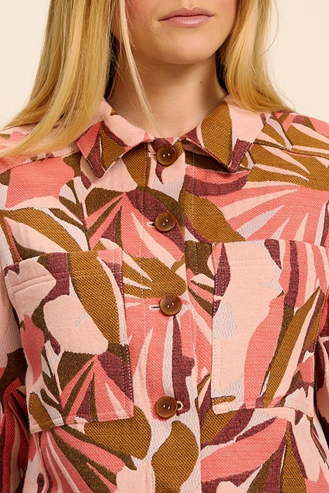 VIVI - MELON SAFARI JACKET WITH ARTY JUNGLE PRINT 6