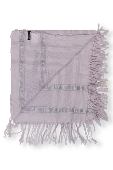SCARF CHECK LIGHT LILAC 3