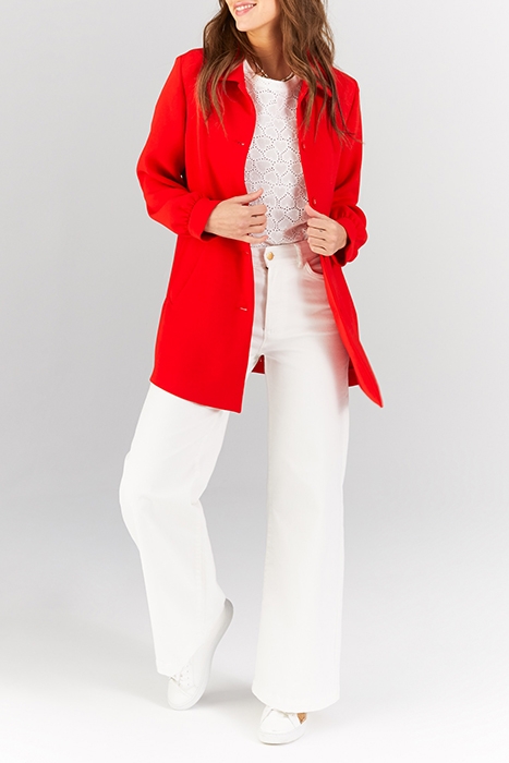 CHERRY NON-LINED COAT 3