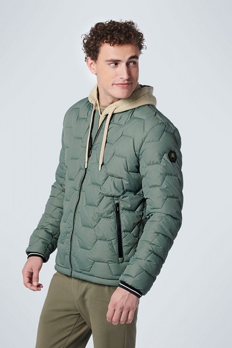 JACKET SHORT FIT PADDED DARK SEAGREEN 1