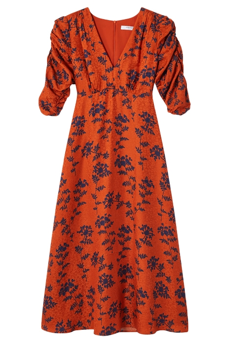 ERIN MIDI DRESS BURNT ORANGE 3