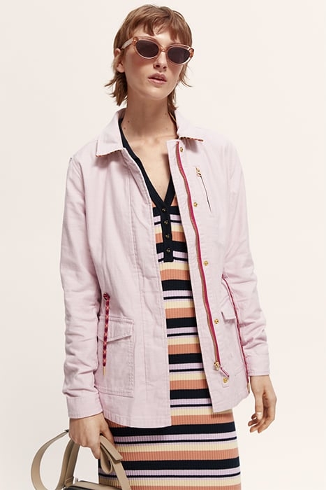 WORKWEAR JACKET IN ORGANIC COTTON LAVENDER 3