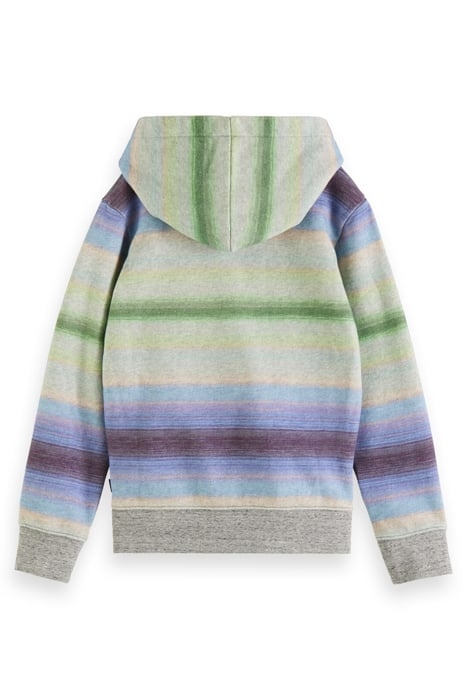 ALL-OVER PRINTED GRADIENT STRIPED HOODIE COMBO X 2