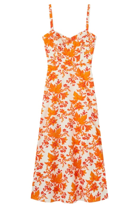 LUCY MIDI DRESS ORANGE 3
