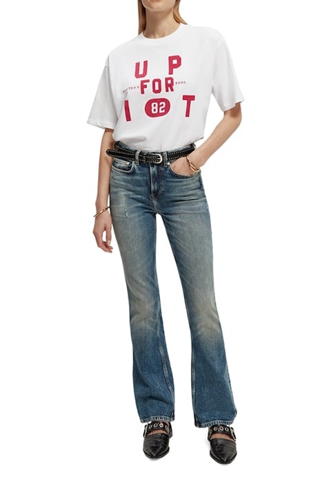 GRAPHIC PRINTED LOOSE-FIT T-SHIRT IN ORGANIC COTTON WHITE 4