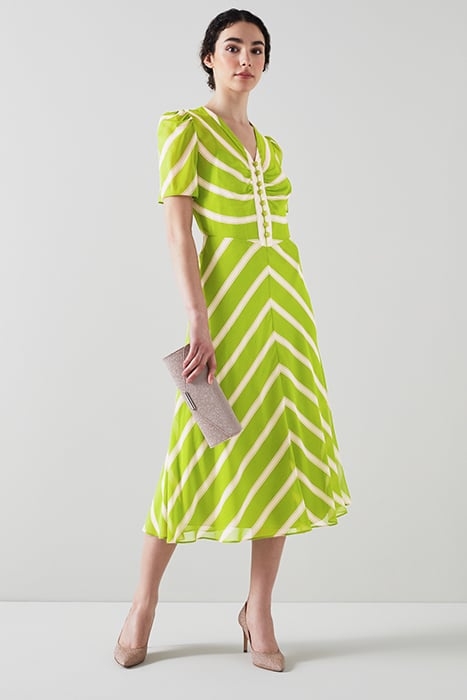 HOLZER MIDI DRESS LIME 2