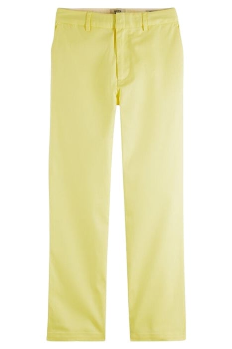 ABOTT - MID RISE TAPERED ORGANIC COTTON CHINO POPCORN 1