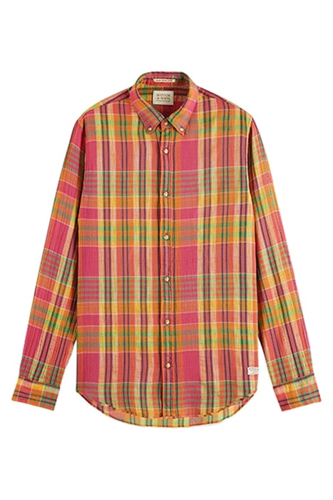 LIGHT WEIGHT VOILE SEERSUCKER SHIRT IN CHECKS MULTI CHECK 1