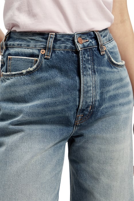 THE RIPPLE PREMIUM SELVEDGE STRAIGHT LEG JEANS — SOLAR RAYS 7