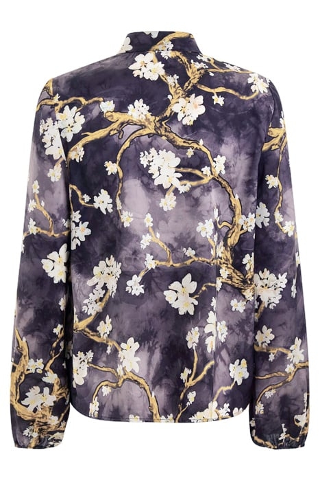BLOSSOM BLOUSE BLACK CAVE 5