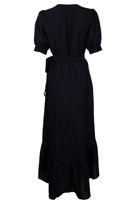 MAXI DRESS WITH V-NECK BLACK 2
