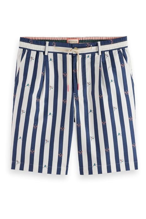BLAKE- STRIPED COTTON OXFORD BERMUDA SHORT TENNIS MINI 2