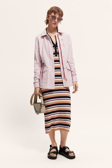 WORKWEAR JACKET IN ORGANIC COTTON LAVENDER 5