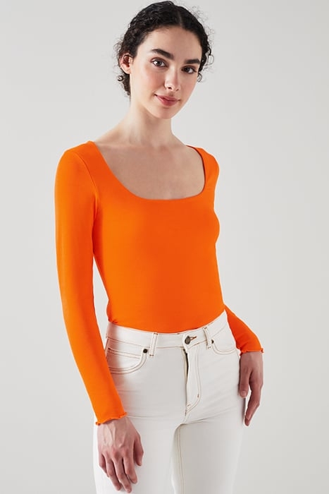 MAY LONG-SLEEVED TOP ORANGE 1