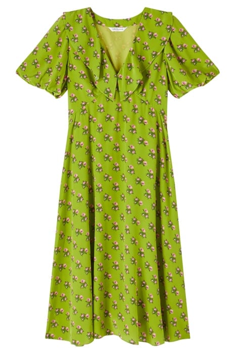 EDELINE MIDI DRESS LIME 4