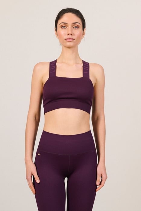 LUNA SCULPT LIGHT SUPPORT BANDEAU RIB BRA WINTER BLOOM 1