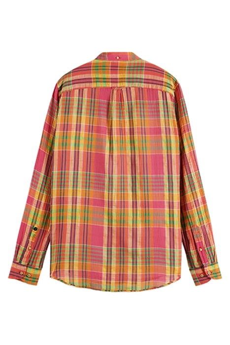 LIGHT WEIGHT VOILE SEERSUCKER SHIRT IN CHECKS MULTI CHECK 2