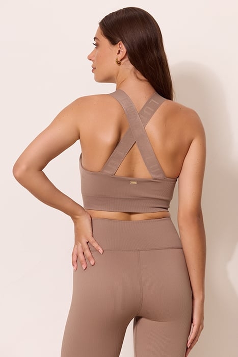 LUNA SCULPT LIGHT SUPPORT BANDEAU RIB BRA FOSSIL 2