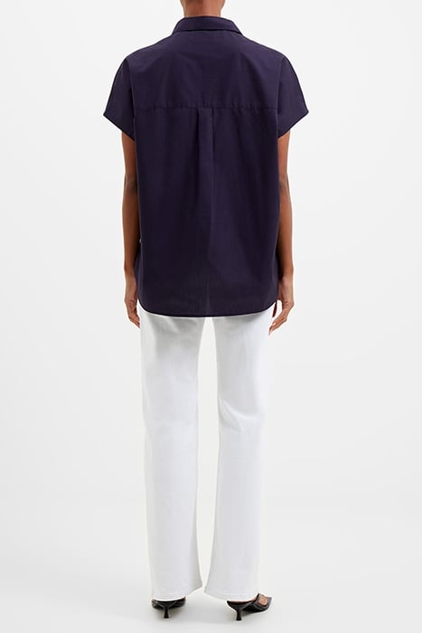 BIRCH SEERSUCKER POPOVER SHIRT MARINE 3