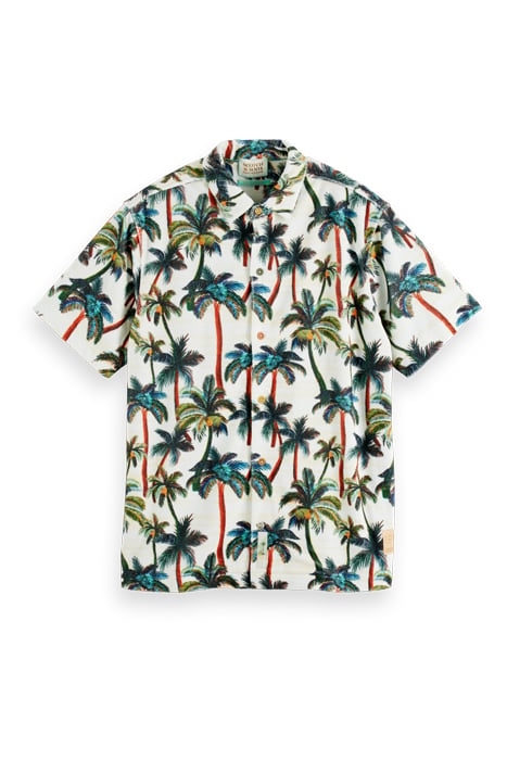 ALLOVER PRINTED TERRY SHIRT PALMTREES 1