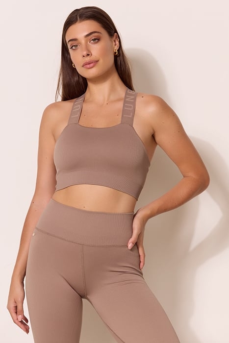 LUNA SCULPT LIGHT SUPPORT BANDEAU RIB BRA FOSSIL 1