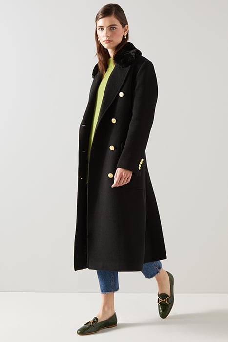 CRAWFORD DOUBLE BREASTED COAT BLACK 5