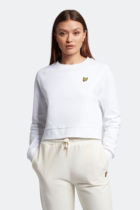 CROPPED SWEATSHIRT WHITE 1