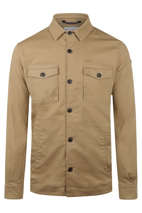 COTTON SHIRT JACKET SAND 1