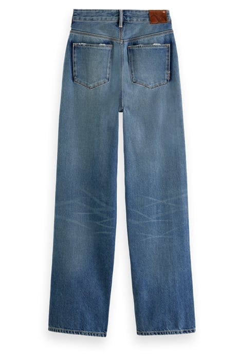 THE RIPPLE PREMIUM SELVEDGE STRAIGHT LEG JEANS — SOLAR RAYS 2