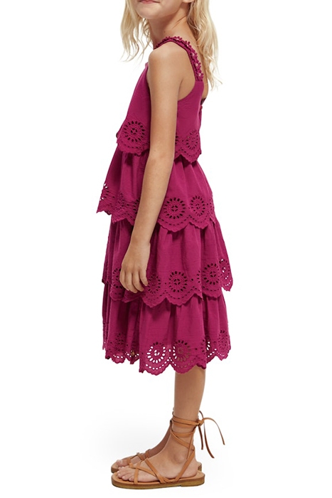 LAYERED BRODERIE ANGLAISE MIDI DRESS DAHLIA 4