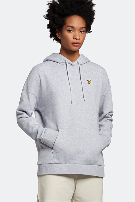 OVERSIZED HOODIE LIGHT GREY MARL 1