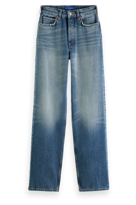 THE RIPPLE PREMIUM SELVEDGE STRAIGHT LEG JEANS — SOLAR RAYS 1