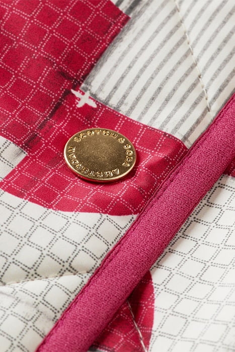 LONG QUILTED COAT SQUARE PATCHWORK 8