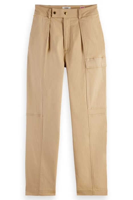COTTON UTILITY TROUSERS KHAKI 1