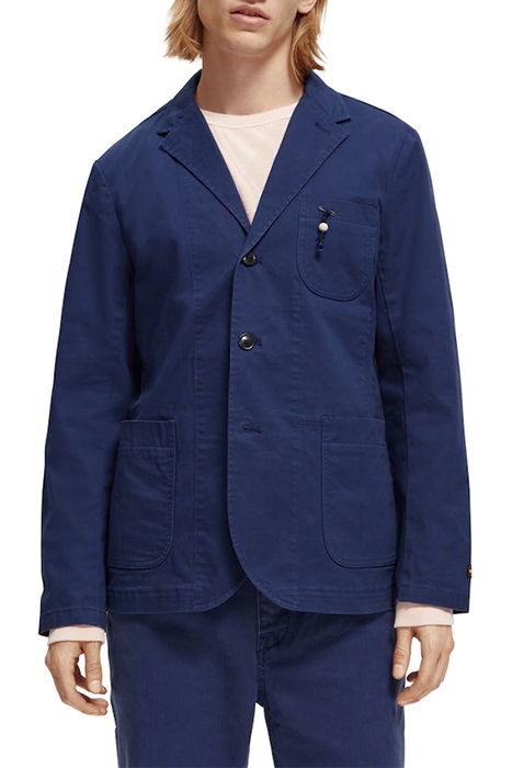 UNCONSTRUCTED 3-BUTTON BLAZER MARINE 2