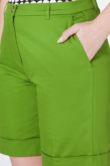 GABARDINE SHORT TROUSERS LIGHT GREEN 5