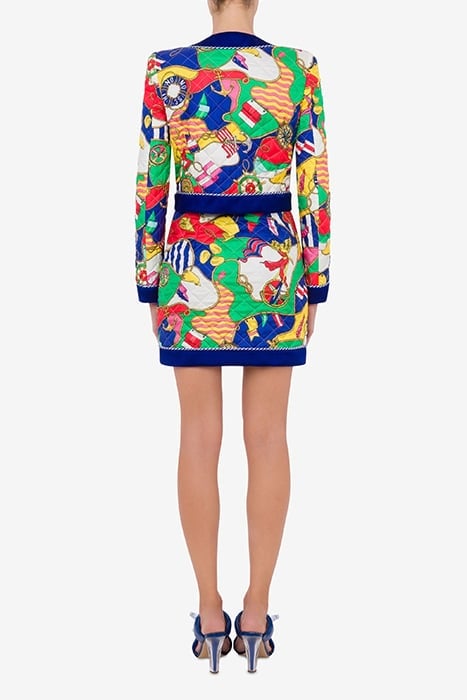 ALLOVER NAUTICAL SILK TWILL JACKET MULTICOLOR 2