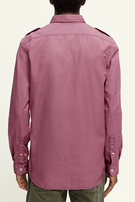 REGULAR-FIT REFINED COTTON SHIRT DAHLIA 3