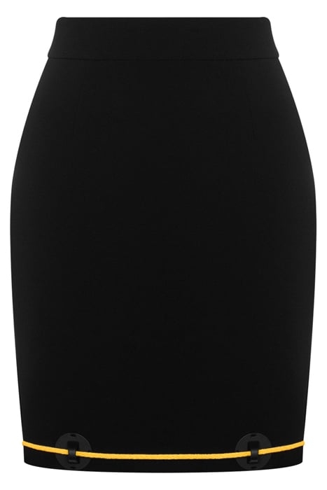CREPE MINISKIRT NAUTICAL DETAILS BLACK 3