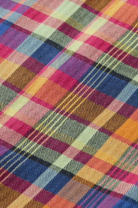 LIGHT WEIGHT VOILE SHIRT WITH SEERSUCKER RED/MULTI CHECK 7