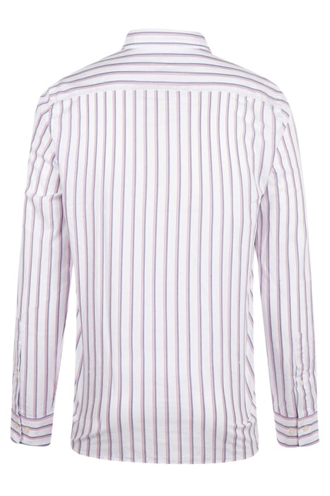 TWO TONE OXFORD STRIPE SHIRT NAVY 2