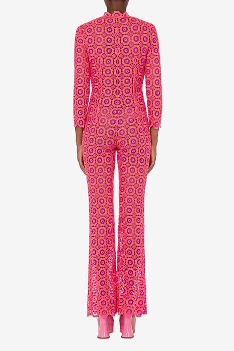 MACRAMÉ LACE JUMPSUIT PINK 2