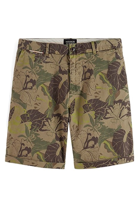STUART- PRINTED PIMA COTTON CHINO SHORT CAMO FLORAL AOP 1