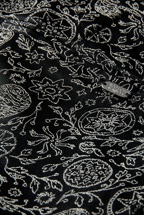 LOWRY - MID RISE SLIM TROUSERS IN PLANETARY JACQUARD PATTERN 3