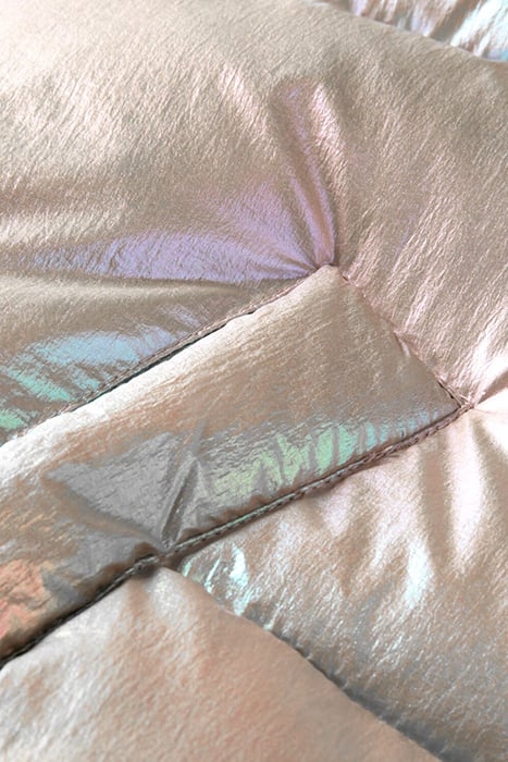 TECHNICAL PUFFER JACKET WITH DETACHABLE HOOD SILVER METALLIC 4